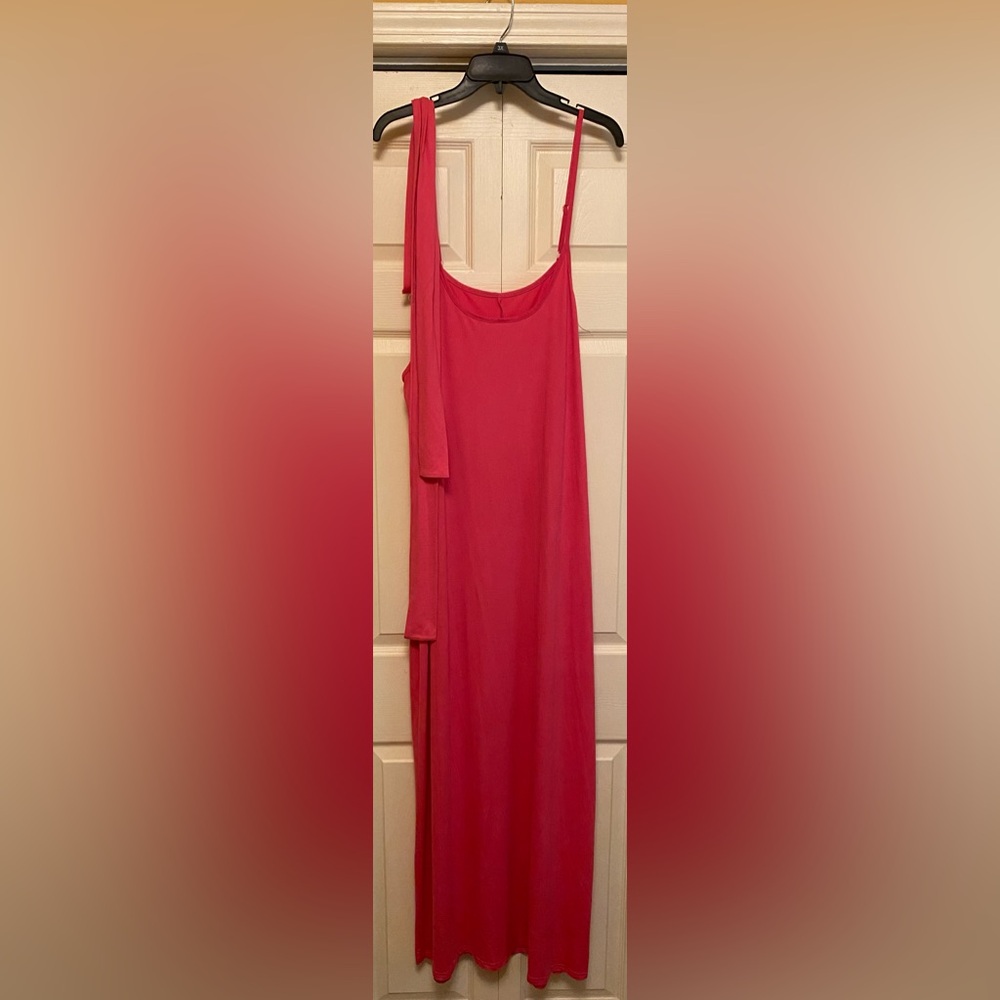 Shein pink maxi dress